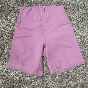Lululemon Align Biker Shorts Size 4 Pink